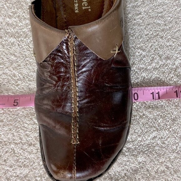 Josef Seibel Brown Leather Slip on Mules 41 - Picture 12 of 13